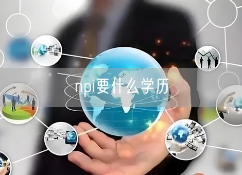 npi要什么学历 npi要什么学历