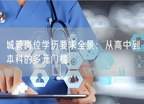 城管岗位学历要求全景：从高中到本科的多元门槛
