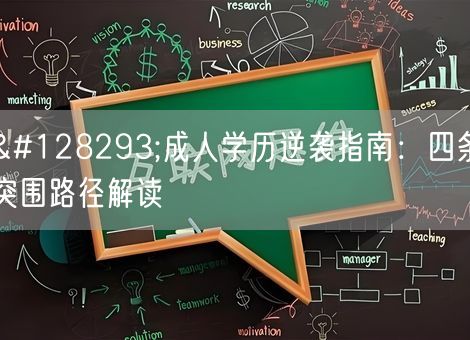 🔥成人学历逆袭指南：四条突围路径解读