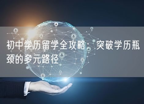 初中学历留学全攻略：突破学历瓶颈的多元路径