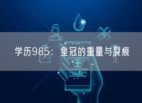 学历985:皇冠的重量与裂痕 学历985:皇冠的重量与裂痕