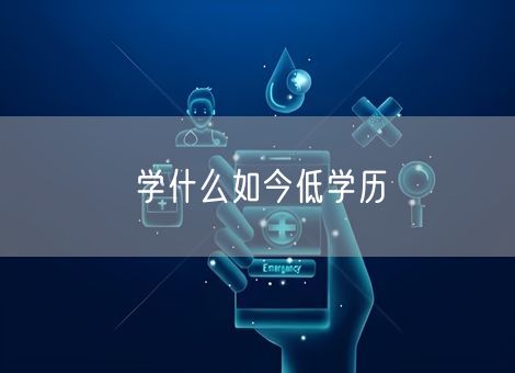 学什么如今低学历 学什么如今低学历