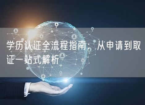 学历认证全流程指南：从申请到取证一站式解析