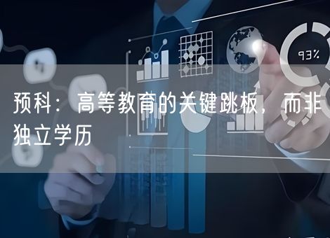 预科：高等教育的关键跳板，而非独立学历