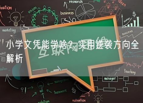 小学文凭能学啥?实用逆袭方向全解析 小学文凭能学啥?实用逆袭方向全解析