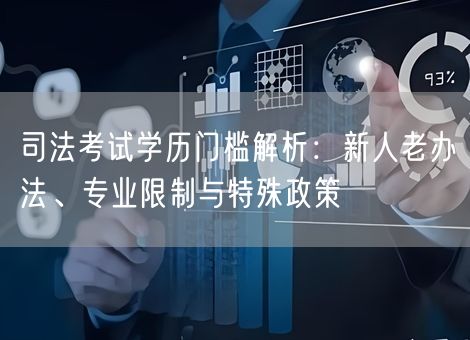 司法考试学历门槛解析：新人老办法、专业限制与特殊政策