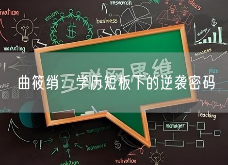 曲筱绡:学历短板下的逆袭密码 曲筱绡:学历短板下的逆袭密码
