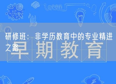 研修班：非学历教育中的专业精进之路