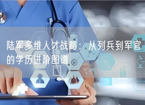 陆军多维人才战略：从列兵到军官的学历进阶图谱